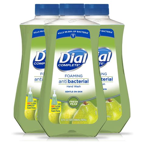 Pack Of 3 Dial Complete Antibacterial Foaming Hand Wash Refill Fresh