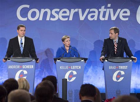 Conservative Leadership Hopefuls Crowd Stage For Debate In Moncton The Globe And Mail