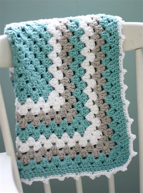 Baby Blanket Crochet Pattern Easy Daisy Cottage Designs Granny Square