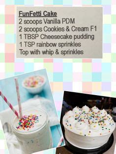 It's definitely a shake you'll enjoy after a workout. birthday cake | Herbalife shake recipes, Shake recipes, Protein shake recipes