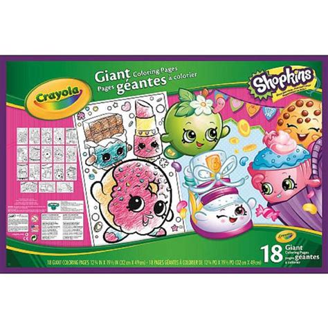 Potato head and colouring pages. Crayola Shopkins Giant Colouring Pages from Ocado