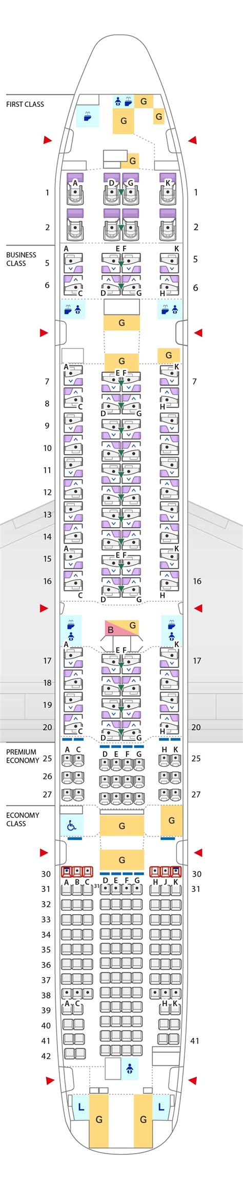47 Seat Map Boeing 777 Air India