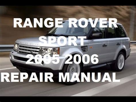 Range rover model specific technical forums. Range Rover Sport 2005 Range Rover Sport 2006 repair ...