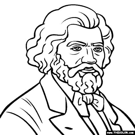 Frederick Douglass Coloring Page