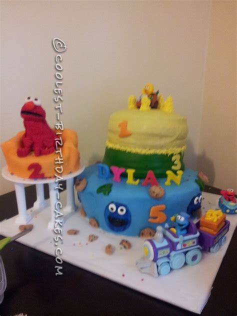 Cars the movie birthday cake 2 tiered cars birtrhday cake for 2 year old little boy named bradyn. Awesome Sesame Street Birthday Cake for a 2 Year Old Boy