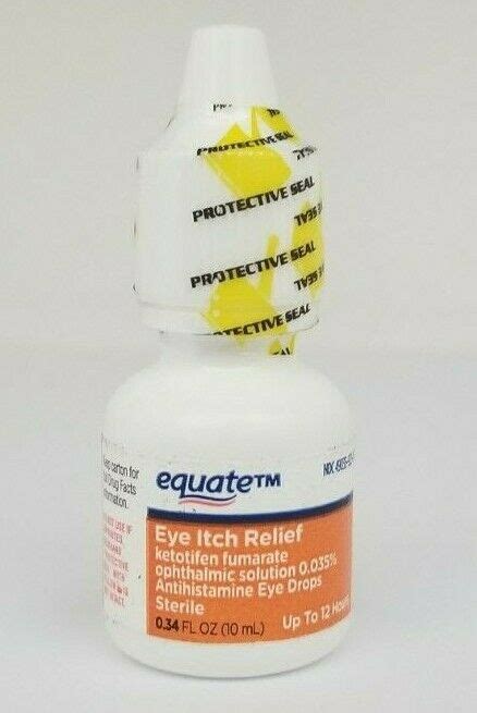 Equate Eye Itch Relief Antihistamine Eye Drops Top Shelf Otc