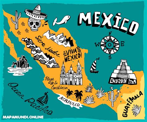 Mapa De México 🥇 Político Y Físico Calidad Hd Para Imprimir 2022