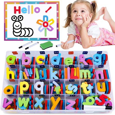Buy 225pcs Magnetic Letters And Numbers For Kids With Double Side