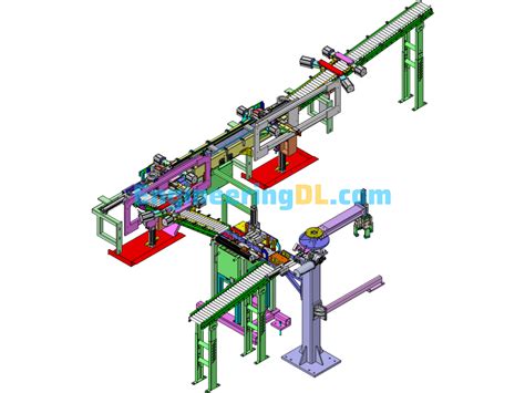 Large Scale Assembly Line Consisting Of Roller Conveyors And Related