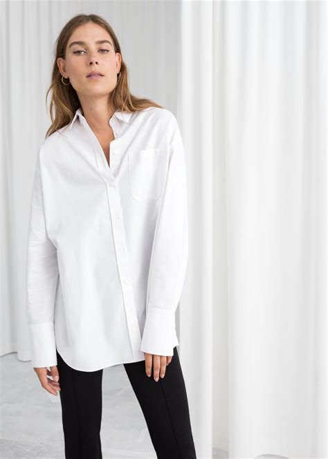 Oversized Button Up Shirt Oversized White Shirt Oversized Blouse