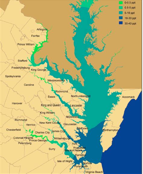 Virginia Waterways Map