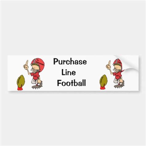 Purchase Line Football Bumper Sticker