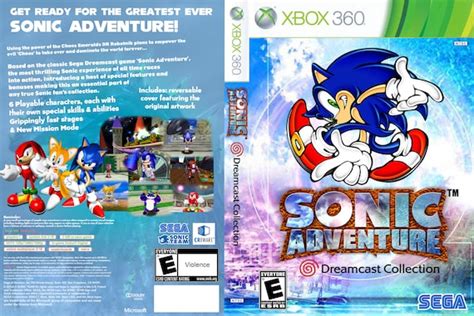 Sonic Adventure Dx Directors Cut Custom Xbox 360 Cover Etsy