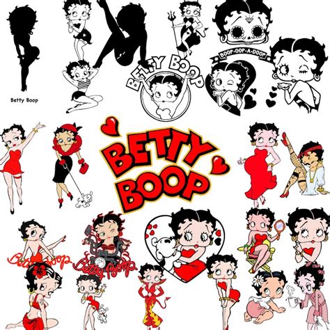 Betty Boop Svg Png Dxf 35 Bundle Easy Cuttshirt Print Betty Etsy