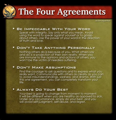 29 The Four Agreements Book Quotes Jayalockie