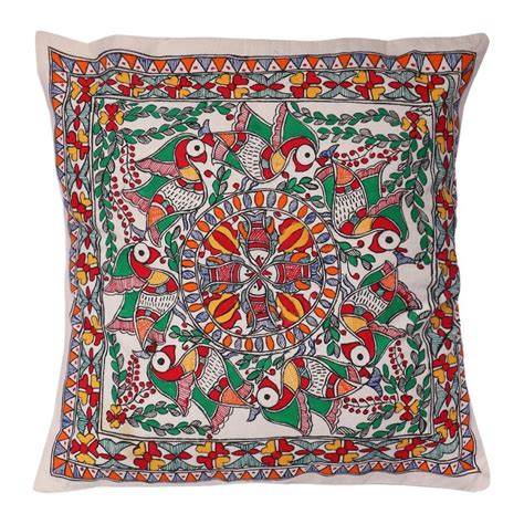 Cushion Covers In Cushion Covers Madhubani Art Madhubani Painting