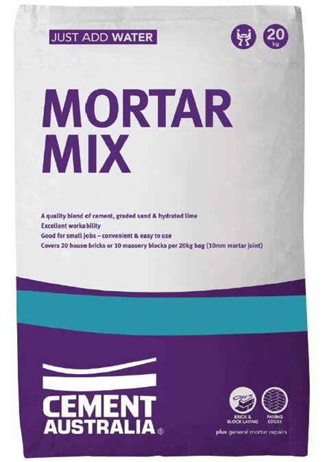 Cement Australia Mortar Mix 20kg Abc Building Products