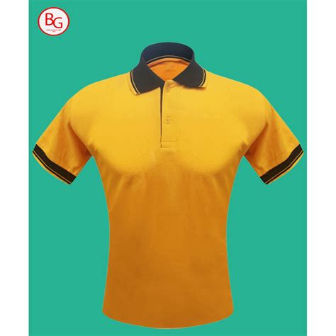 Jual Kaos Polo Shirt Cewek Cowok Kaos Polos Katun Kaos Kerah Kuning