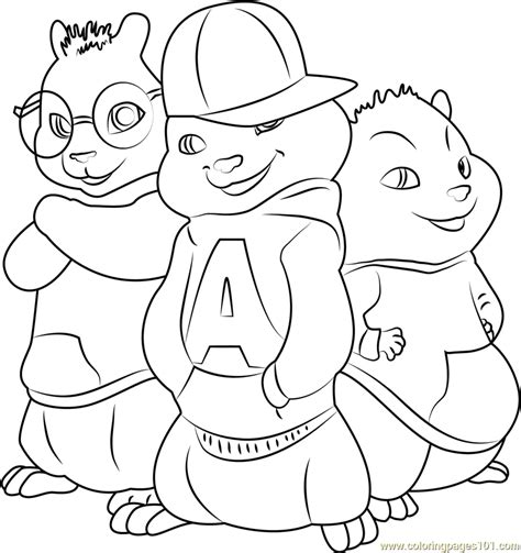 40 Alvin And The Chipmunks Coloring Pages Pdf Iriesehher