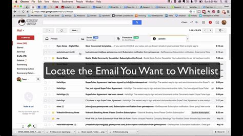 Select the tools tab and then accounts. How to Whitelist an email in Gmail- a #quickvid by ...