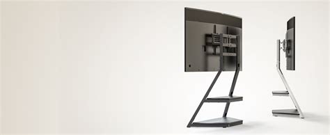 Fitueyes Design Floor Tv Stand For 43 75 Inch Tvs Artistic Eiffel