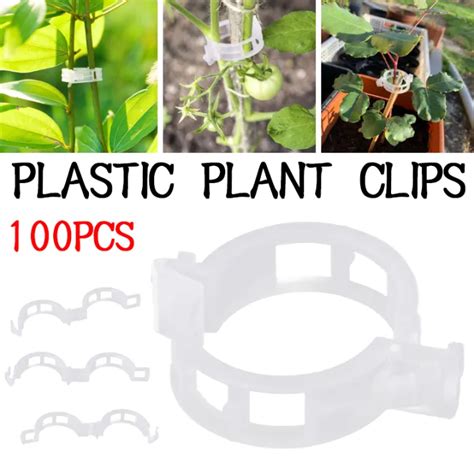 Plastic Plant Clips Supports Connects Reusable Protection Grafting