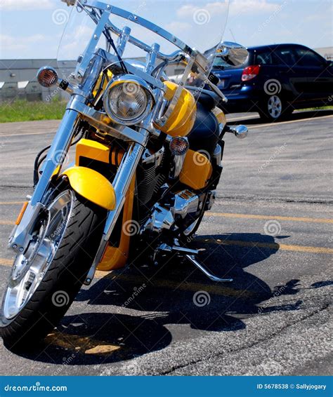 Parked Motorcycle Stock Photo Image Of America Cool 5678538