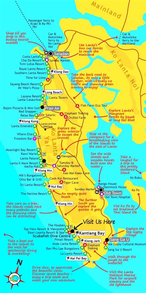 Koh Lanta Tourist Map