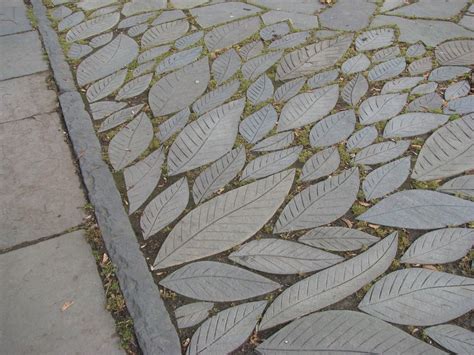 Concrete Leaf Walkway