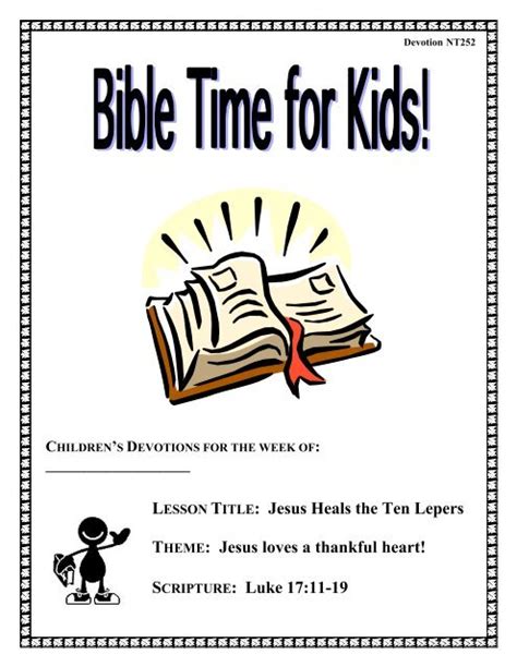 Lesson Title Jesus Heals The Ten Lepers Theme Jesus Ccq