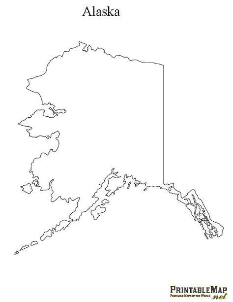 This map shows many of alaska's important cities and most important roads. Printable Map of Alaska | Alaska map, Alaska party, Alaska art