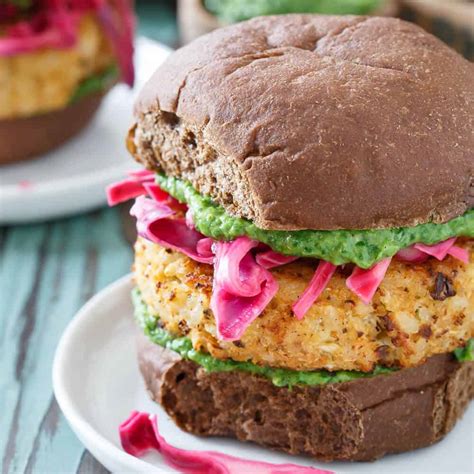 Cauliflower Burger Vegetarian Cheddar Cauliflower Burger