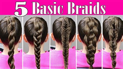 Therefore, hairstyles with braids remain the most trendy and fashionable to this day. 5 Basic Braids ⭐ How to Braid for Beginners! - YouTube