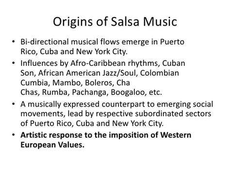 salsa music presentation