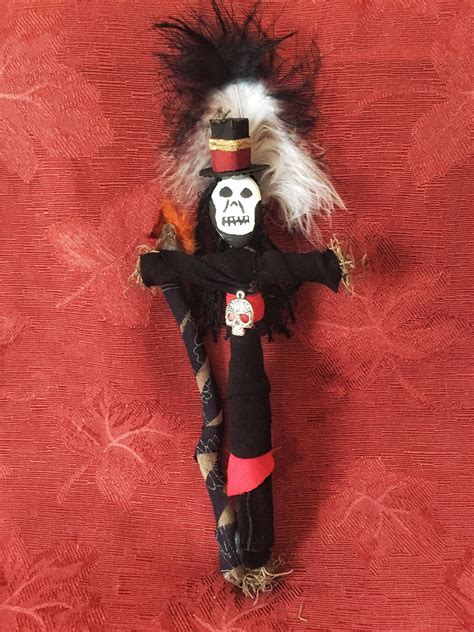 On Sale Baron Samedi Voodoo Doll Grim Reaper Voodoo Juju Loa Altar Doll