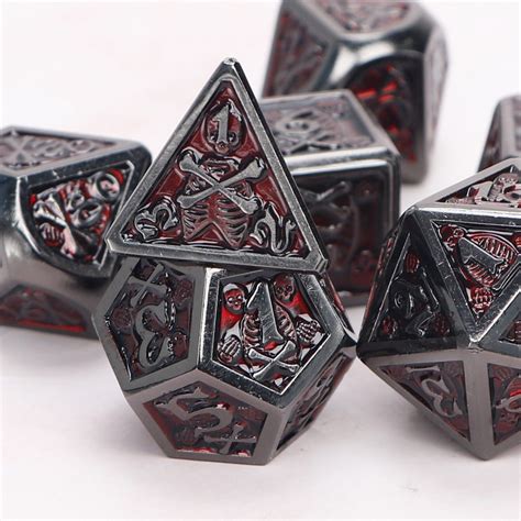 Dnd Dice Metal Dandd Dice Set For Role Playing Polyhedral Dice Etsy