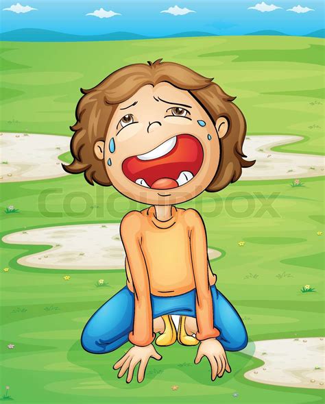 Crying Stock Vector Colourbox