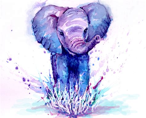 Baby Elephant Elephant Painting Elephant Art Art Painting