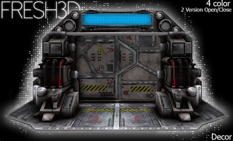 Second Life Marketplace Fresh3d Sci Fi Huge Door