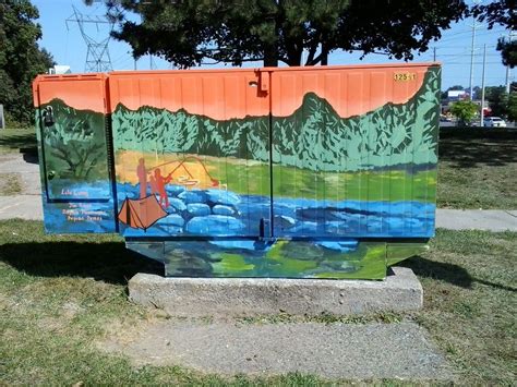 Just One Of The Many Utility Boxes Painted By Commissioned Local