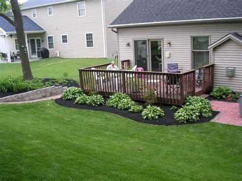 Backyard Deck And Landscaping Ideas Eanavevai Home Interior Design