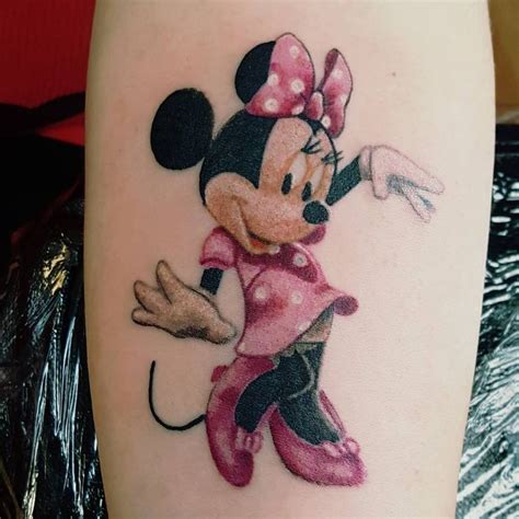 Minnie Mouse Tattoo Disney Tattoo Mouse Tattoos Print Tattoos Paw