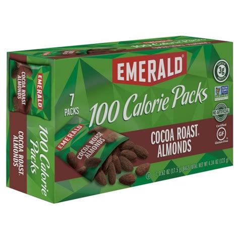 Emerald Dark Chocolate Cocoa Roast Almonds 100 Calorie 7 Ct Shipt