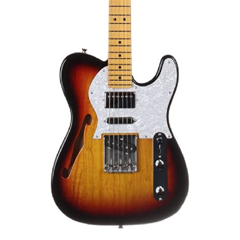 Fender Japan Tn Spl 3ts Telecaster Thinline Ssh Electric Guitar Three Tone Sunburst On Galleon