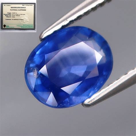 203cts Unheated Sapphire Natural Hi End Rare Certified Blue Etsy