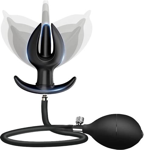 Igeuza Expand Inflatable Anal Plug，silicone Detachable Inflatable Bud Anal Plug Bdsm