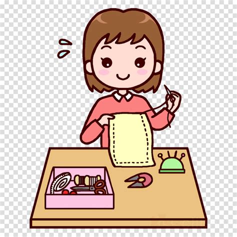 Sewing Cartoon Png Download Sewing Machine Retro Clothes Cartoon Png