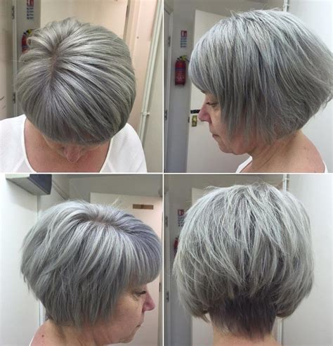 55 Short Layered Haircuts For Gray Hair Charming Style