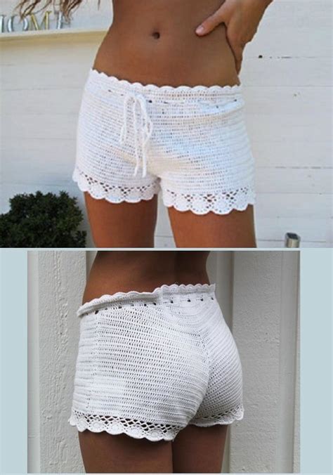 Short De Croch Bikinis Crochet Crochet Bottoms Crochet Pants