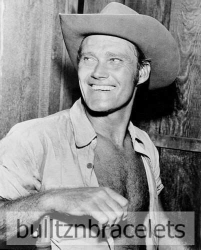 CHUCK CONNORS ACTOR DAD ON THE RIFLEMAN TV WESTERN BARECHESTED X PHOTO Chuck Connors The